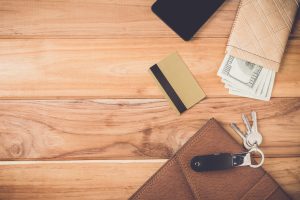 Objects Businessmen Placed Brown Wood Plates Scaled